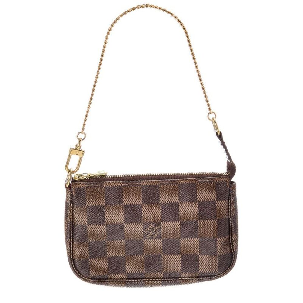 Louis Vuitton Brown Damier Ebene Mini Pochette Accessoires (Authentic Pre-Loved)